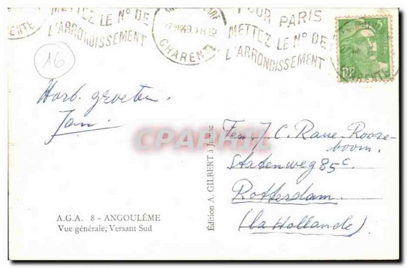 Angouleme Old Postcard General view South side