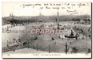 Paris - 8 - Place de la Concorde - Old Postcard