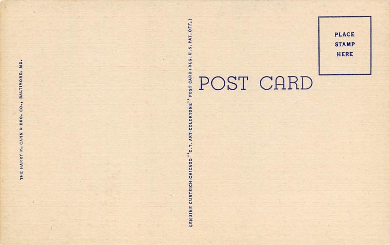 Salisbury Maryland 1940s Linen Postcard Peninsula General Hospital