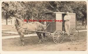 WI, Independence, Wisconsin, RPPC, Markham Dairy Farm Horse Drawn Wagon