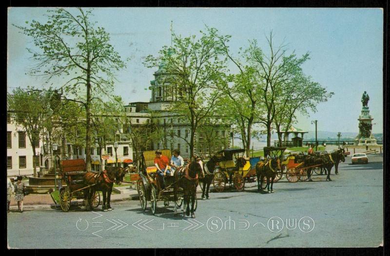 Le coin des caleches, Place d'Armes, Quebec, Canada