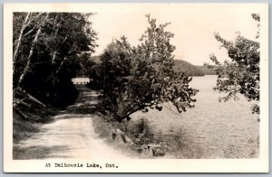 Postcard RPPC c1940s Dalhousie Lake Ontario Road Scenic View Lanark County