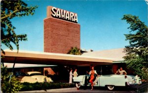 Advertising Postcard Hotel Sahara in Las Vegas, Nevada