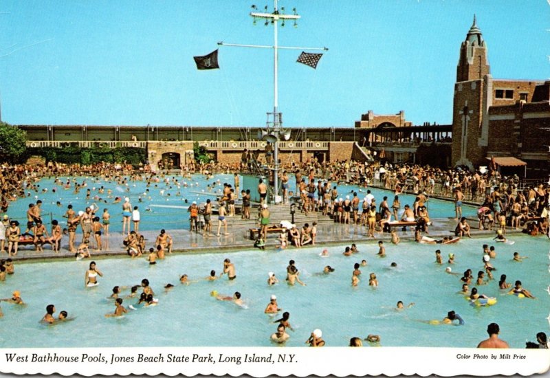 New York Long Island Jones Beach State Park West Bathhouse Pools