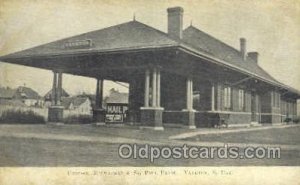 CM and ST P Depot, Yankton, SD, South Dakota, USA Train Railroad Station Depo...