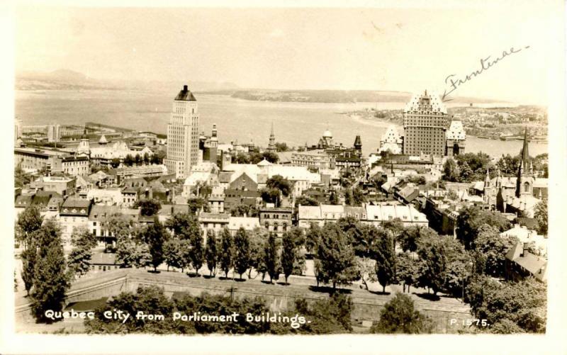 Canada - Quebec, Quebec City. City from Parliament Buildings    *RPPC