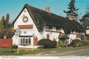 The Shepherds Pub Stragglethorpe Nottingham Postcard