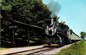 Vintage Railroad Train Locomotive Postcard - The Strasburg Rail Road