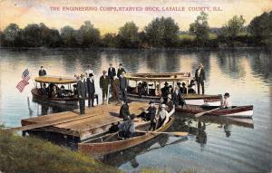Starved Rock State Park IL~Engineering Corps~Princess Boat at Floating Dock~1910 