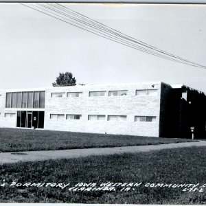 c1950s Clarinda, IA RPPC Girls Dormitory Iowa Western Community College PC A104