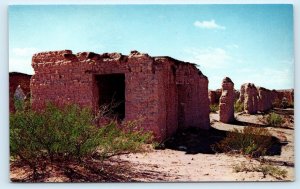 FORT SELDON, NM New Mexico ~ HISTORIC FORT Ruins c1960s Dona Ana County Postcard