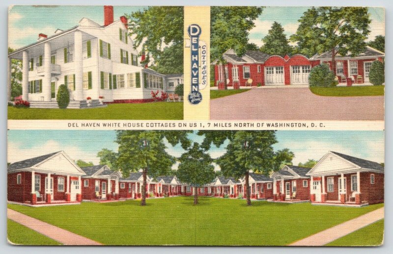 College Park Maryland~Washington DC~Del Haven Roadside US 1 Cottages~Motel~1940s 