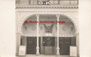 MI, South Haven, Michigan, RPPC, O.K. Movie Theatre, Posters, Eagle