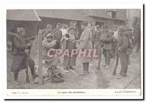 The meal prisoners Old Postcard (militaria)