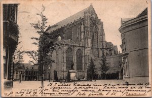 Netherlands Utrecht Domkerk Vintage Postcard 09.65