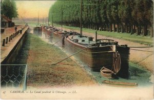 CPA CAMBRAI - Le Canal pendant le chemage (126929)