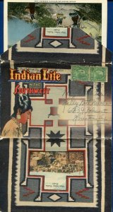 Indian Life in the Southwest Apache Hopi Navajo Postcard Folder