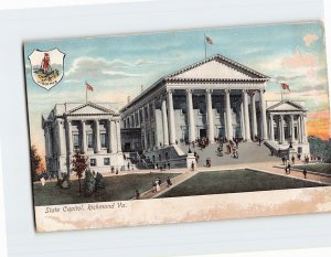 Postcard State Capitol Richmond Virginia USA