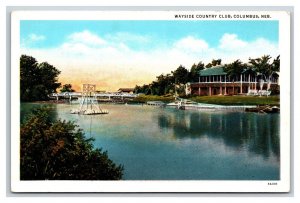 Wayside Country Club Columbus Nebraska NE UNP WB  Postcard O17