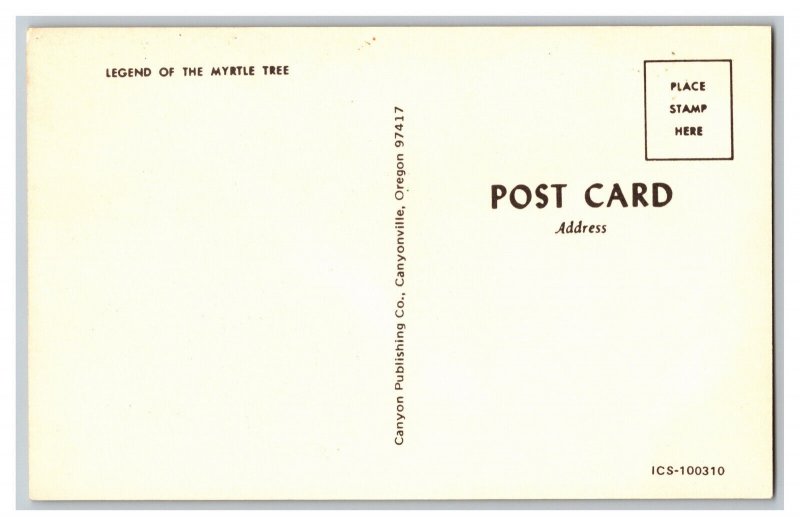 Legend Of The Myrtle Tree Postcard