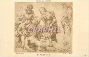 Old Postcard Musee de Louvre christ death