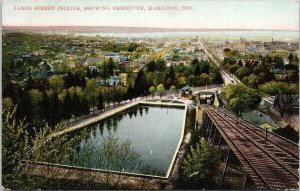 Hamilton ON Ontario James Street Incline Reservoir c1907 MacFarlane Postcard F67