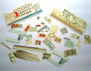 Big Lot Of Vintage Model Kit Decals Hot Rods Monster Cars AMT Hawk Revel 1960s