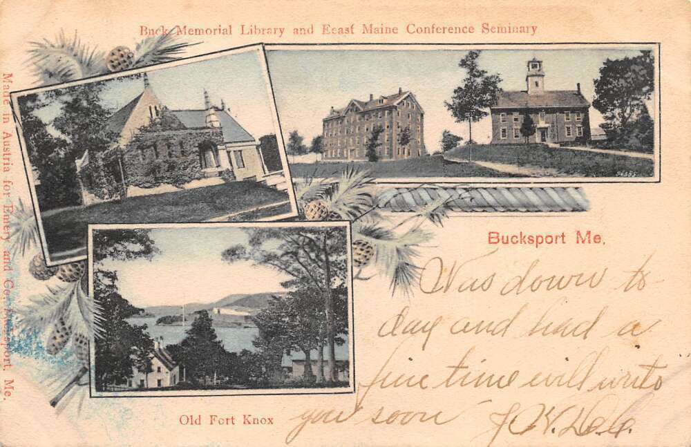 Bucksport Maine Old Fort Knox Vintage Postcard CC1840 United States