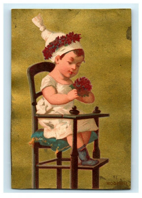 1880s Burke, Walker & Co. John D. Greig Wholesale Dry Goods Cute Baby P101 