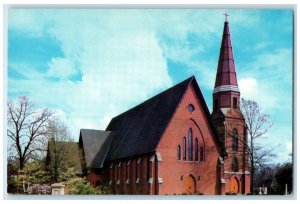 c1960 Exterior View Christ Church Episcopal Greensville South Carolina Postcard