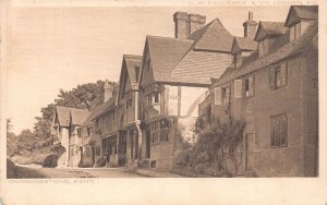 A034 England Chiddingstone Kent cottages vintage postcard