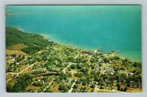 Northpoint Point MI-Michigan, Aerial View, Chrome c1958 Postcard