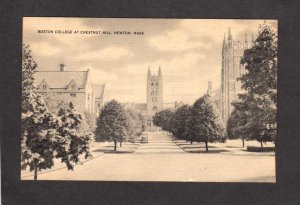 MA Boston College Chestnut Hill Newton Mass Massachusetts Postcard