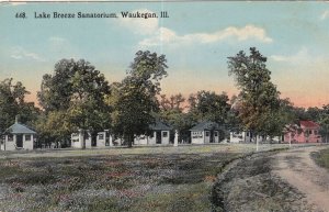 WAUKEGAN Illinois 1900-1910s Lake Breeze Sanatorum