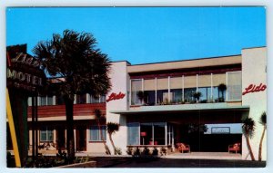 DAYTONA BEACH, Florida FL ~ Roadside LIDO BEACH MOTEL Apartments c1950s Postcard