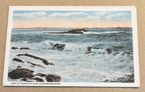 UNUSED .01 POSTCARD - REEF OF NORMAN'S WOE, GLOUCESTER, MASS.