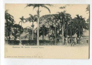 3144581 SAINT LUCIA CASTRIES Columbus Square Vintage postcard