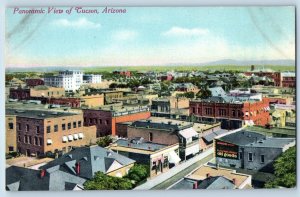 Tucson Arizona Postcard Panoramic View Exterior Building c1910 Vintage Antique