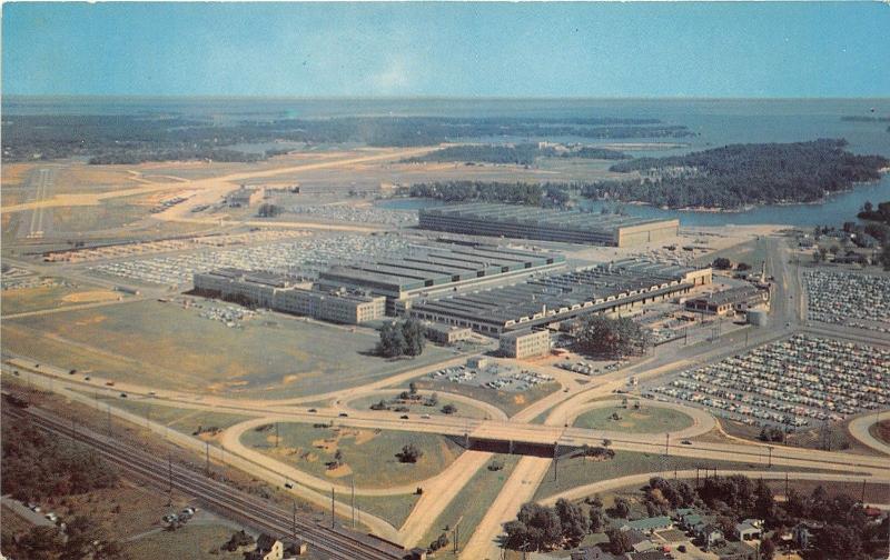 Middle River-Baltimore Maryland~Martin Plant & Airport Aerial View~1950s Pc