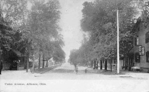 Union Avenue Alliance Ohio 1908 postcard