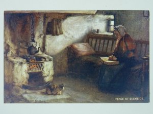 Scottish Life PEACE AT EVENTIDE c1911 Postcard by Raphael Tuck 9995