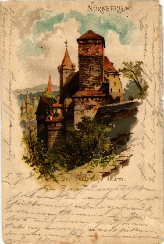 CPA AK Nurnberg- Funfeckiger Turm GERMANY (941226)