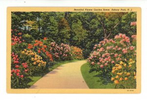 NJ - Asbury Park. Beautiful Flower Garden  ca 1933