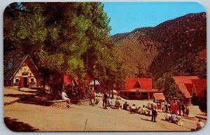 Vtg North Pole Colorado CO Santa's Workshop Chrome View Postcard