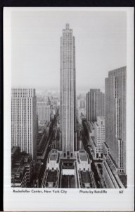 New York YORK CITY Rockefeller Center RPPC by Ratcliffe