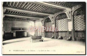 Old Postcard Pierrefonds Chateau La Salle des Ducs