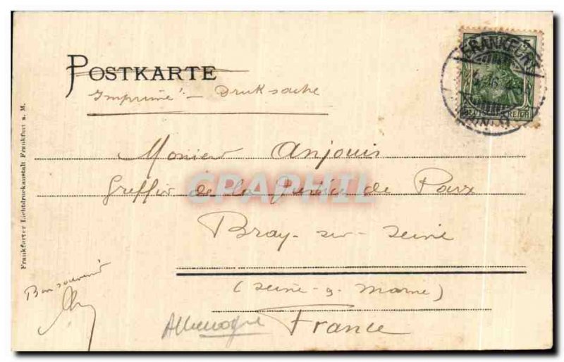 Old Postcard Gruss aus Frankfurt