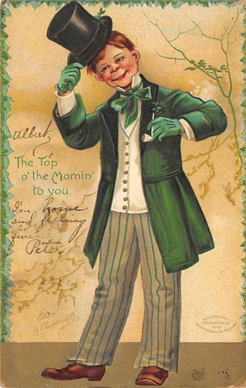 Artist Ellen Clapsaddle Saint Patrick's Day 1908 