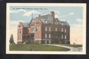 WEBSTER CITY IOWA ST. VINCENT'S MERCY HOSPITAL BUILDINGVINTAGE POSTCARD