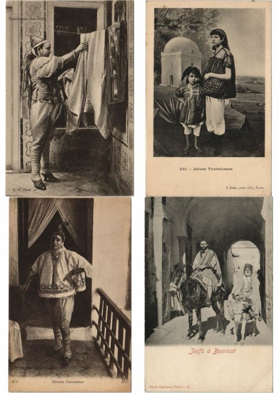 JUDAICA TYPES Mostly NORTH AFRICA 200 Vintage Postcard Pre-1940 (L3155)